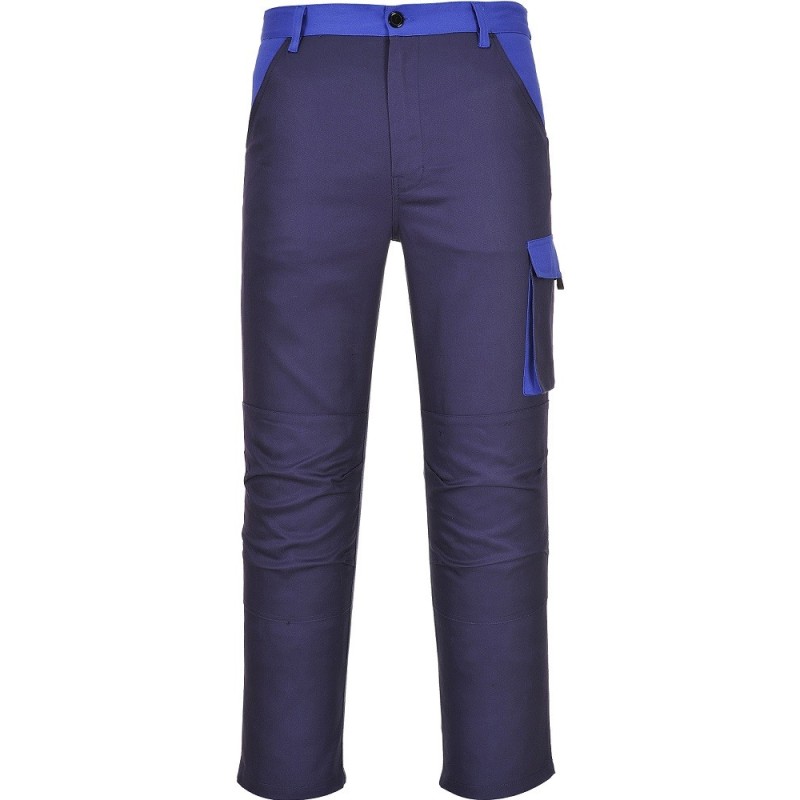Pantalon de Travail coton bleu poches genoux POZNAN