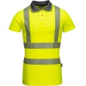 polo de travail femme jaune