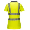 polo de travail femme jaune