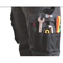 Pantalon de travail poches genouilleres -ARGILE-