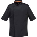 veste-de-cuisine-noire-manches-courtes-respirante