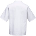 Tunique medicale blanche enfilage tete