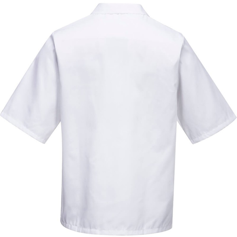 Tunique medicale blanche enfilage tete