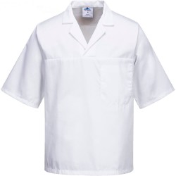 Tunique médicale Tailles S-XL-2XL blanche Mixte à enfiler