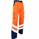 Pantalon de Travail orange Haute Visibilité Norme EN ISO 20471