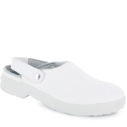 Sabot de cuisine blanc sécurisé norme EN 20345 S2 SRC-SILVO-