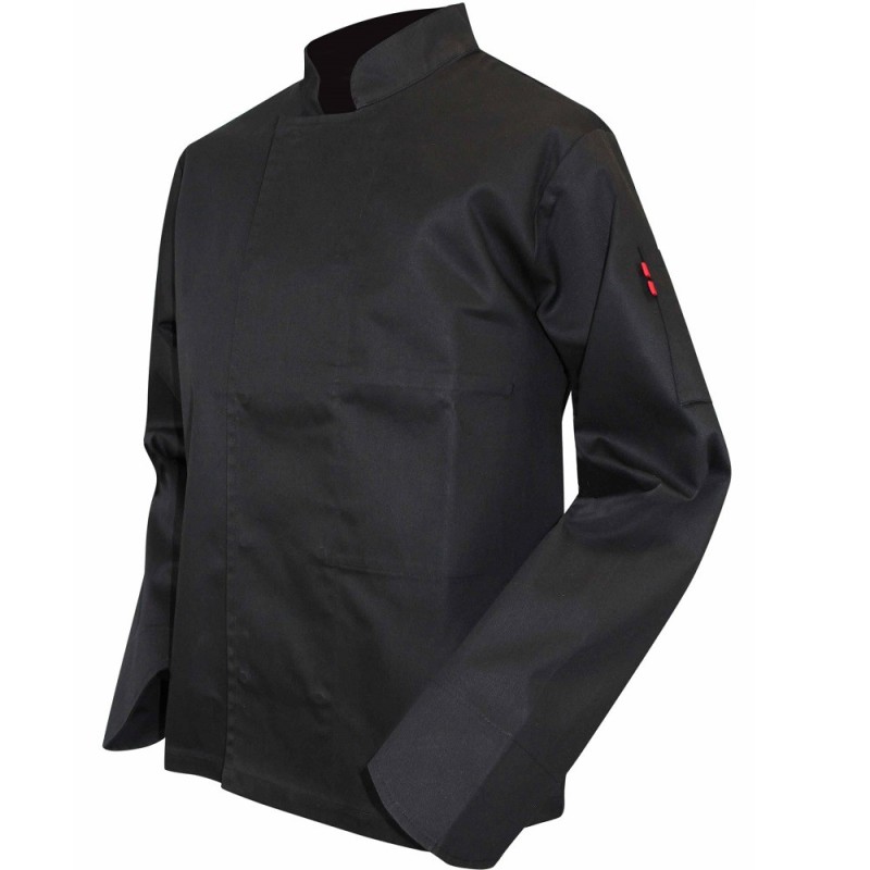 veste de cuisinier noire manches longues LMA