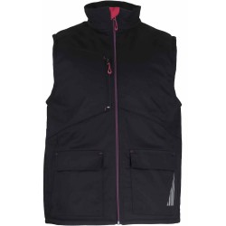 Bodywarmer matelassé noir -FUSION-
