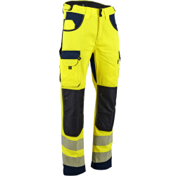 Pantalon de travail haute visibilité poches genouilleres-DEFENSE-