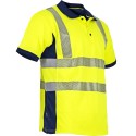 Polo haute visibilite jaune respirant LMA