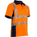 Polo orange haute visibilite respirant LMA