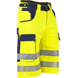 Bermuda de travail jaune Haute visibilté-LMA-
