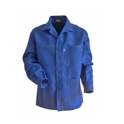 Veste de travail GRANDE TAILLE coton bleue