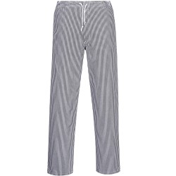 Pantalon de cuisine coton élastiqué