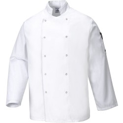 veste de cuisine manche longue blanche