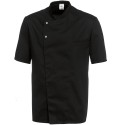 Veste de cuisine noire manches courtes "BP"