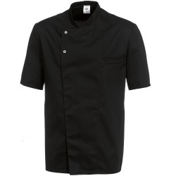 Veste de cuisine noire manches courtes BP