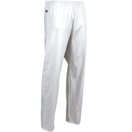 pantalon de travail elastique blanc