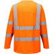 T-shirt haute visibilité hiver orange Manche Longue EN 20471