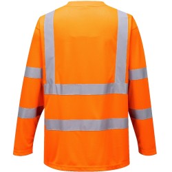T-shirt haute visibilité hiver orange Manche Longue EN 20471 T-shirt haute visibilité hiver orange Manche Longue EN 20471