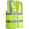 Gilet travail jaune haute visibilite 