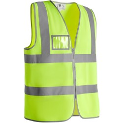 Gilet travail jaune haute visibilite