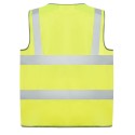 Gilet haute visibilite jaune fermeture eclair