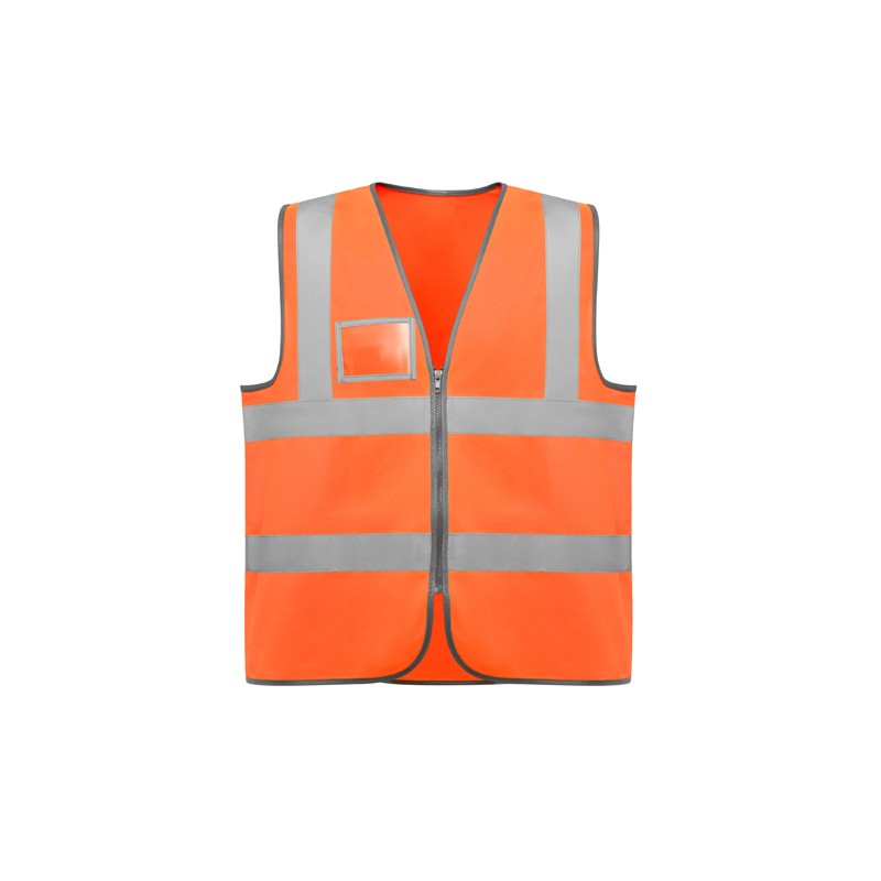 Gilet de travail orange haute visibilite