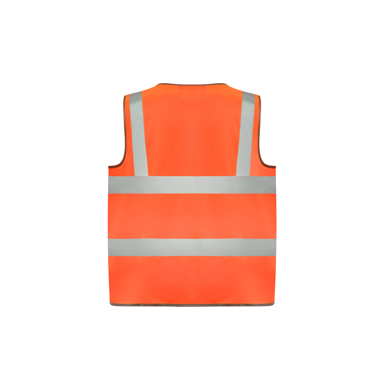 BHJKL Gilet de sécurité Homme Haut Visibilité Orange Safety Gilet Hi Vest  Vest avec Fermeture À Glissière Et Poches Night Construction Vest De