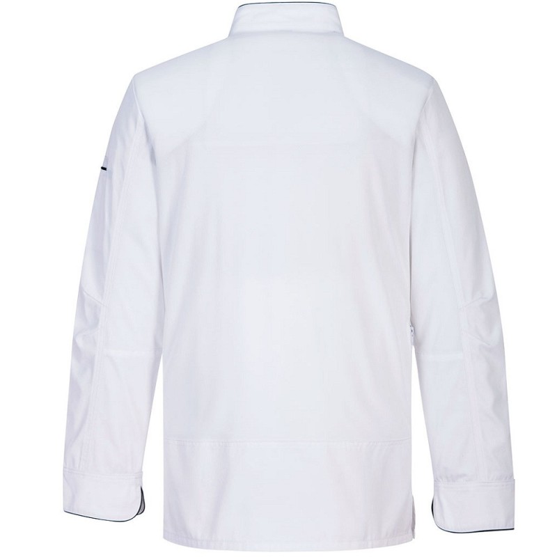 veste chef blanche respirante
