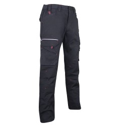 Pantalon de travail noir STRETCH-BASALTE