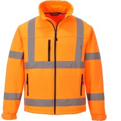 Blouson travail orange softshell