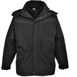 Parka de Travail Taille S noire anti-pluie 3en1-AVIEMOR-