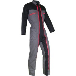 Combinaison de travail Double Fermeture grise