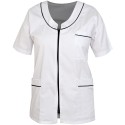 blouse courte femme manches courtes blanches