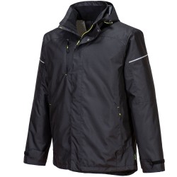 manteau de travail long hiver noir