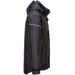 blouson long de travail noir hiver