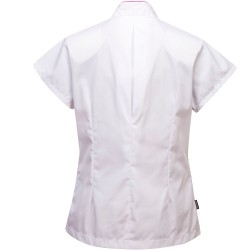 tunique medicale blanche rose