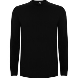 t-shirt noir coton manches longues