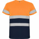 T-shirt travail orange haute visibilite