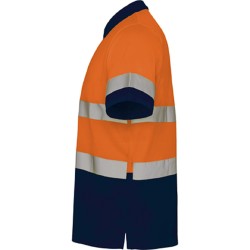 polo de travail haute visibilite norme en20471 orange