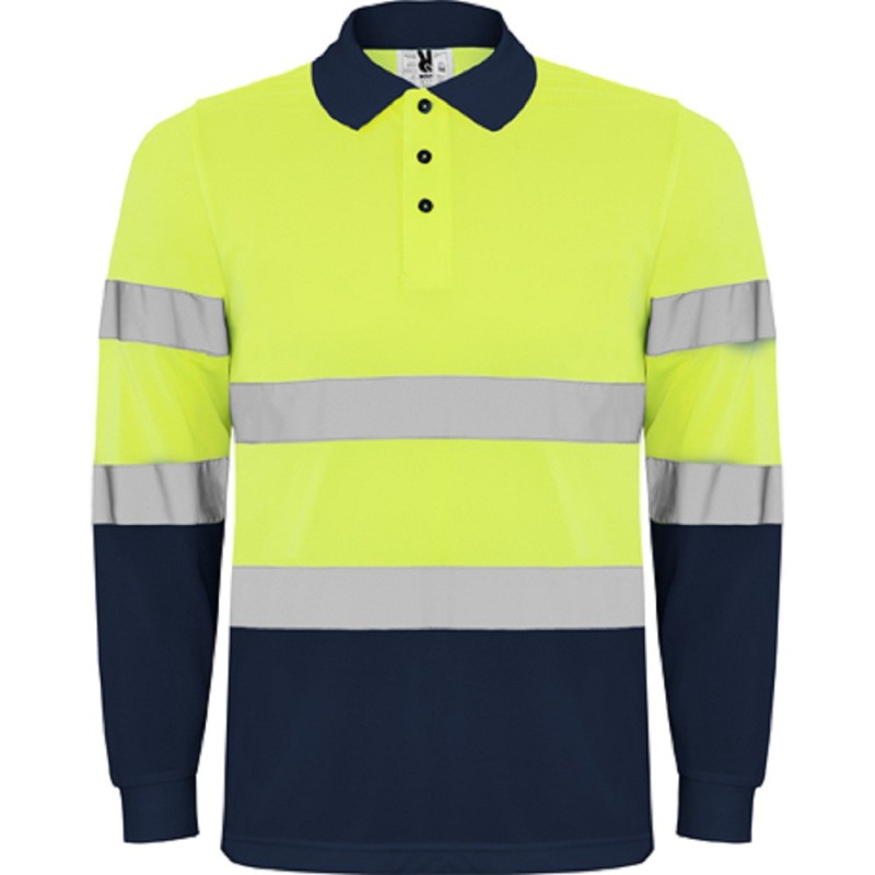 polo de travail haute visibilite jaune norme en20471