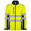 Softshell de travail haute visisibilite jaune EN20471