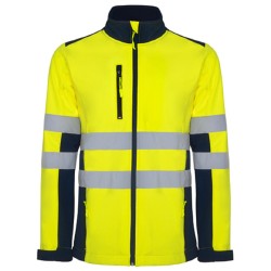 Softshell de travail haute visisibilite jaune EN20471