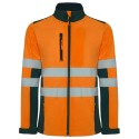 Softshell de travail haute visisibilite orange EN20471