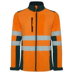 Softshell de travail haute visisibilite orange EN20471