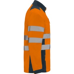 Blouson softshell haute visibilite orange EN20471