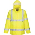 veste de pluie haute visibilite jaune