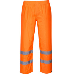 pantalon pluie haute visibilite orange en20471