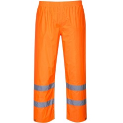 pantalon pluie haute visibilite orange en20471